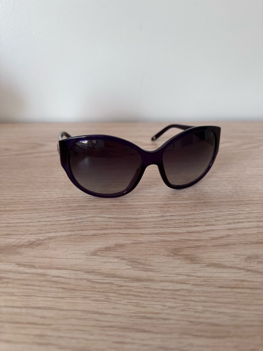 Versace Purple Cat-Eye Sunglasses with Gradient Lenses